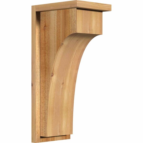 Ekena Millwork Huntington Rough Sawn Corbel w/Backplate, Western Red Cedar, 8"W x 10"D x 22"H COR08X10X22HUN01RWR - main